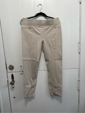 INC High-Rise Slim Ankle Pants - Beige